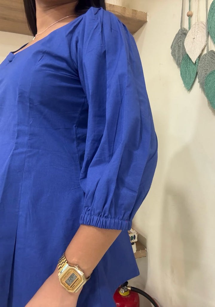 Blue Pleated Top – product photograph 3 | SORSHA™