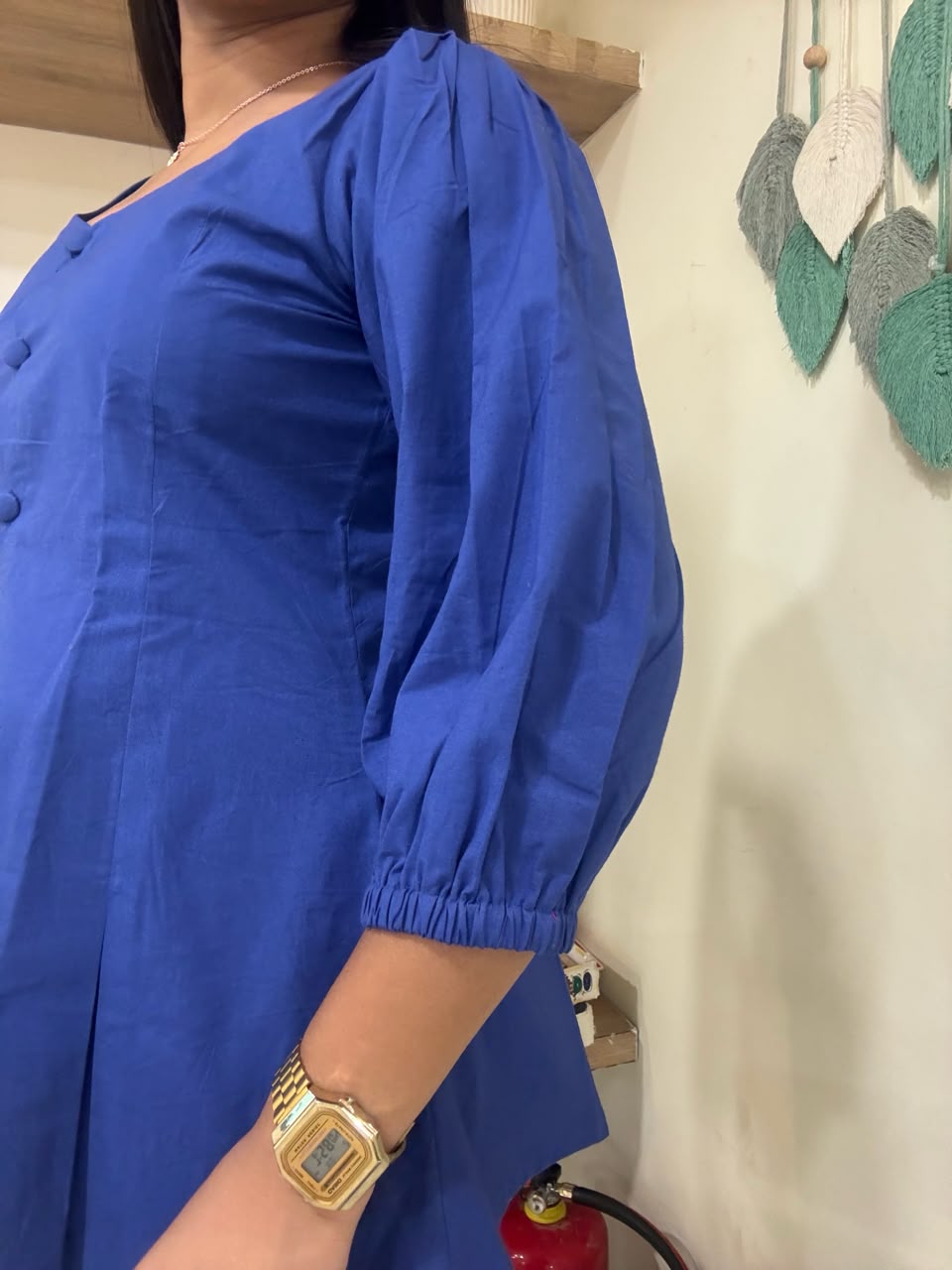 Blue Pleated Top – product photograph 3 | SORSHA™