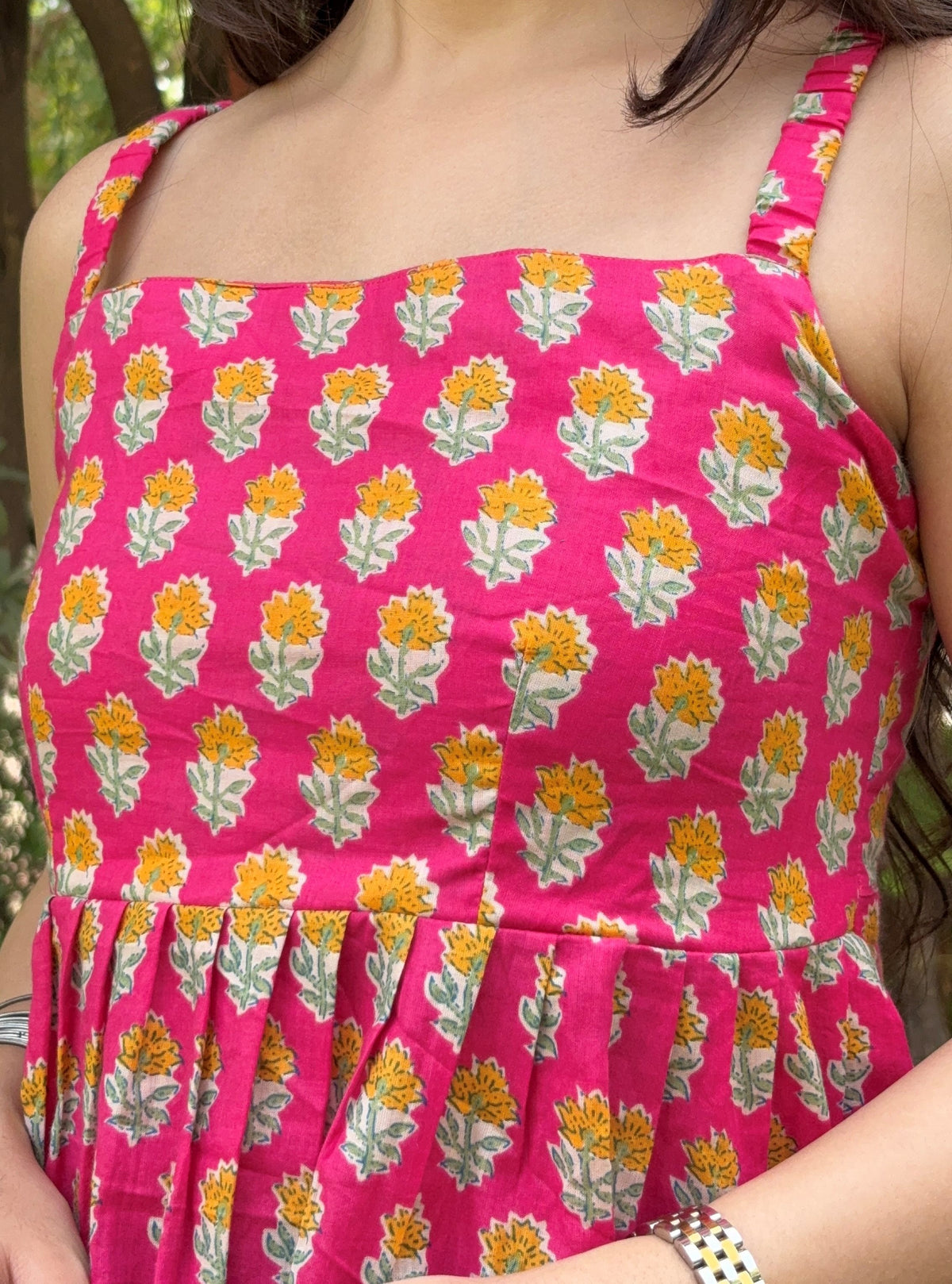 Pink Petal Peplum Kurti – product photograph 3 | SORSHA™