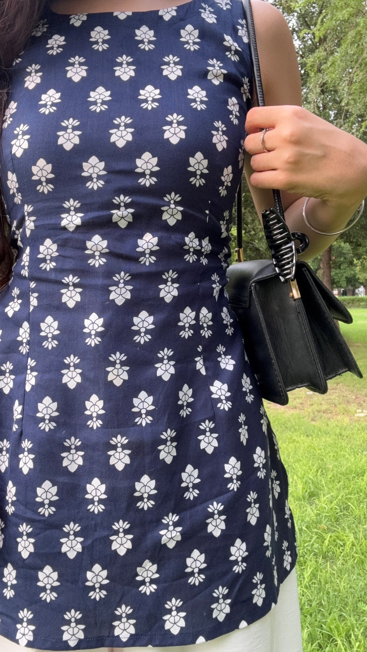 Navy Backless Short Kurti – product photograph 3 | SORSHA™