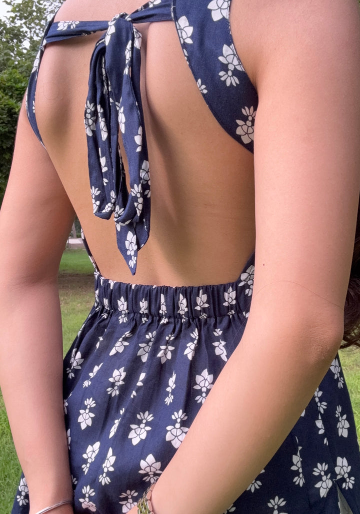 Navy Backless Short Kurti – product photograph 4 | SORSHA™