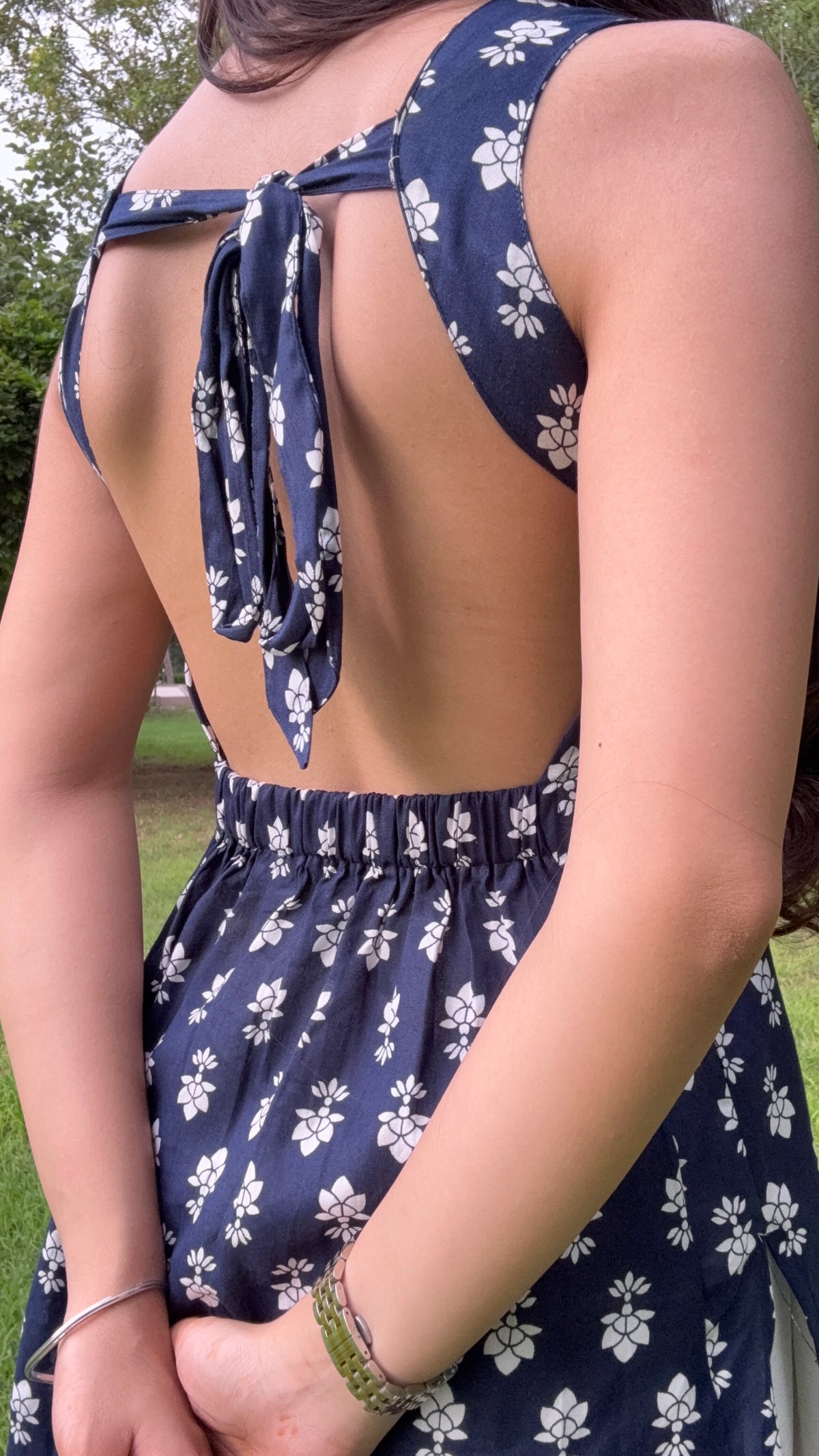 Navy Backless Short Kurti – product photograph 4 | SORSHA™