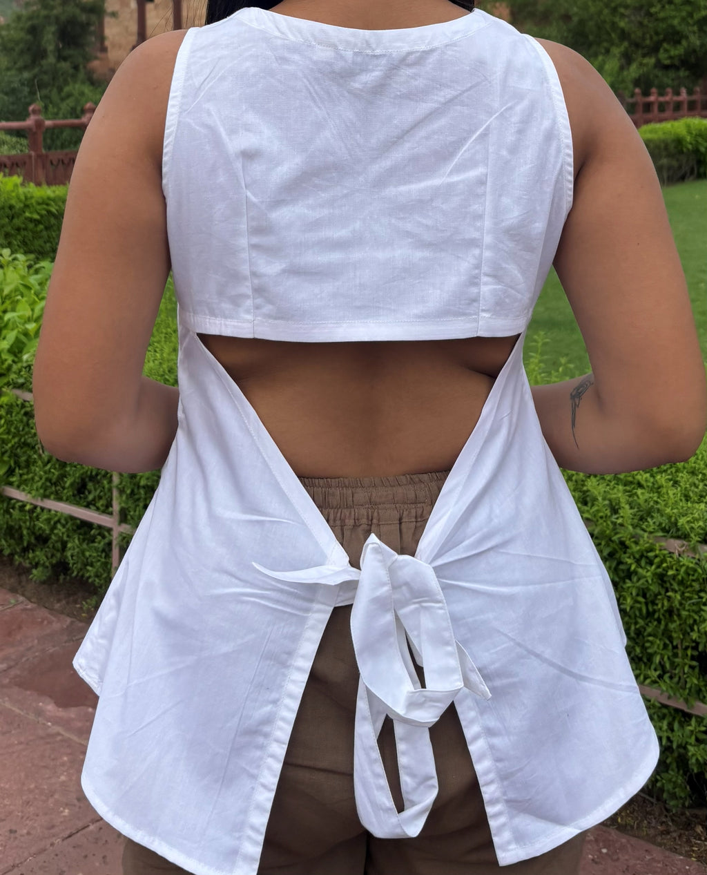 Back-Tie Sleeveless Top – product photograph 6 | SORSHA™