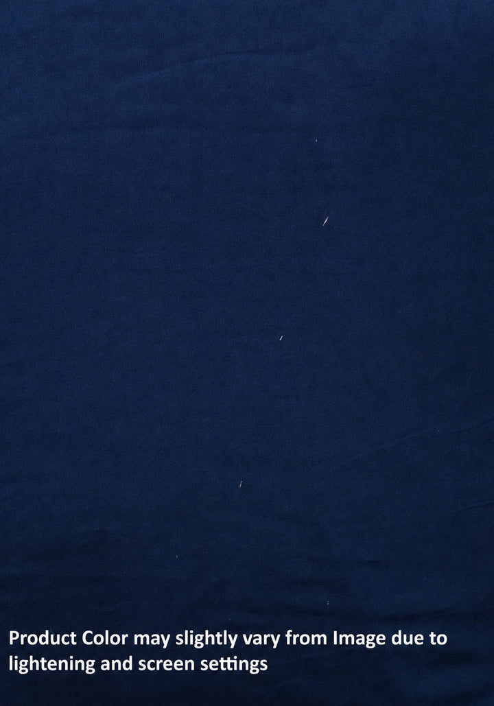 Women Cotton Flex Relaxed Straight Fit Navy Blue Trousers – product photograph 5 | SORSHA™
