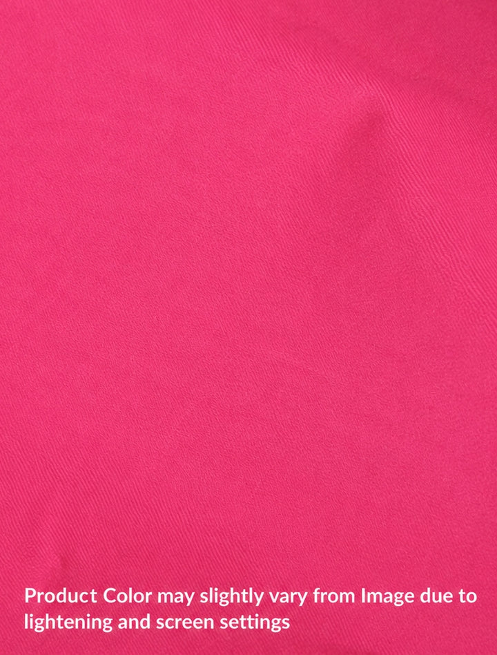 Women Cotton Flex Relaxed Straight Fit Hot Pink Trousers – product photograph 5 | SORSHA™