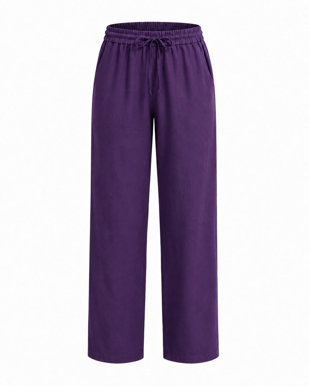 Purple Cotton Cross Back Top and Trouser Set – product photograph 5 | SORSHA™