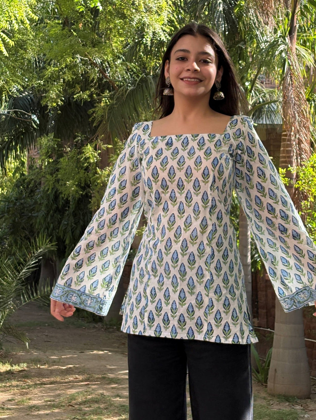 Neel Pankh Premium Cotton Short Kurti – product photograph 4 | SORSHA™