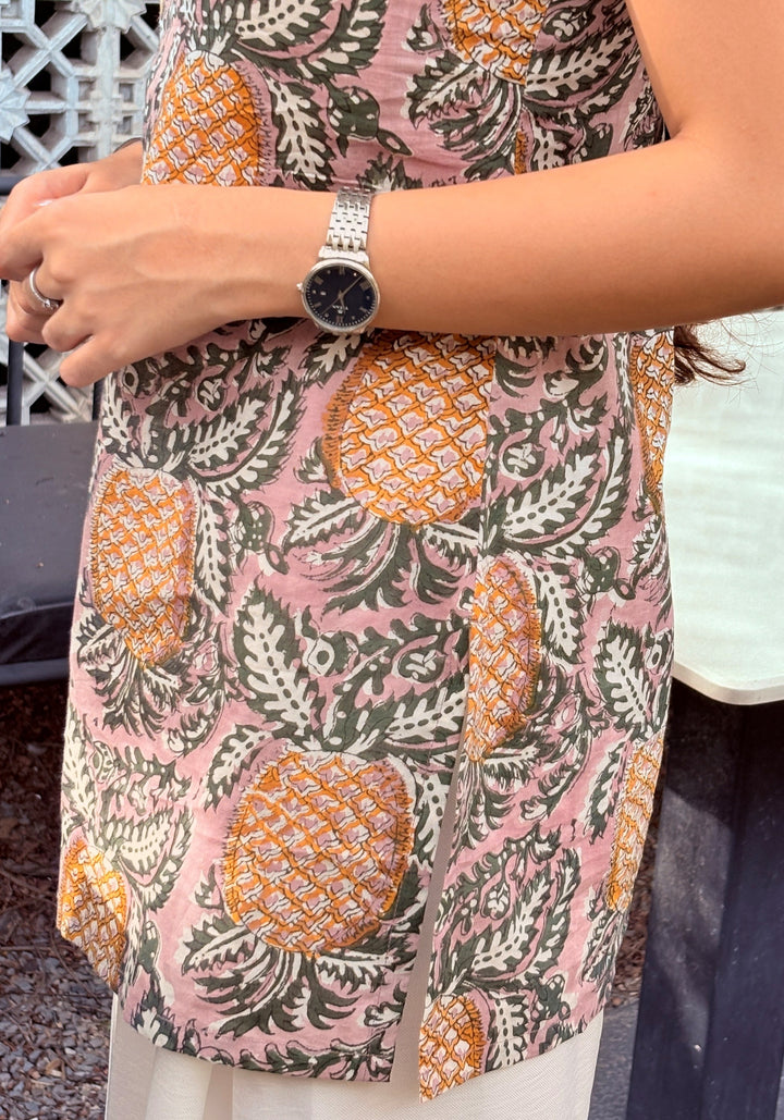 Pineapple Print Short Kurti – product photograph 5 | SORSHA™