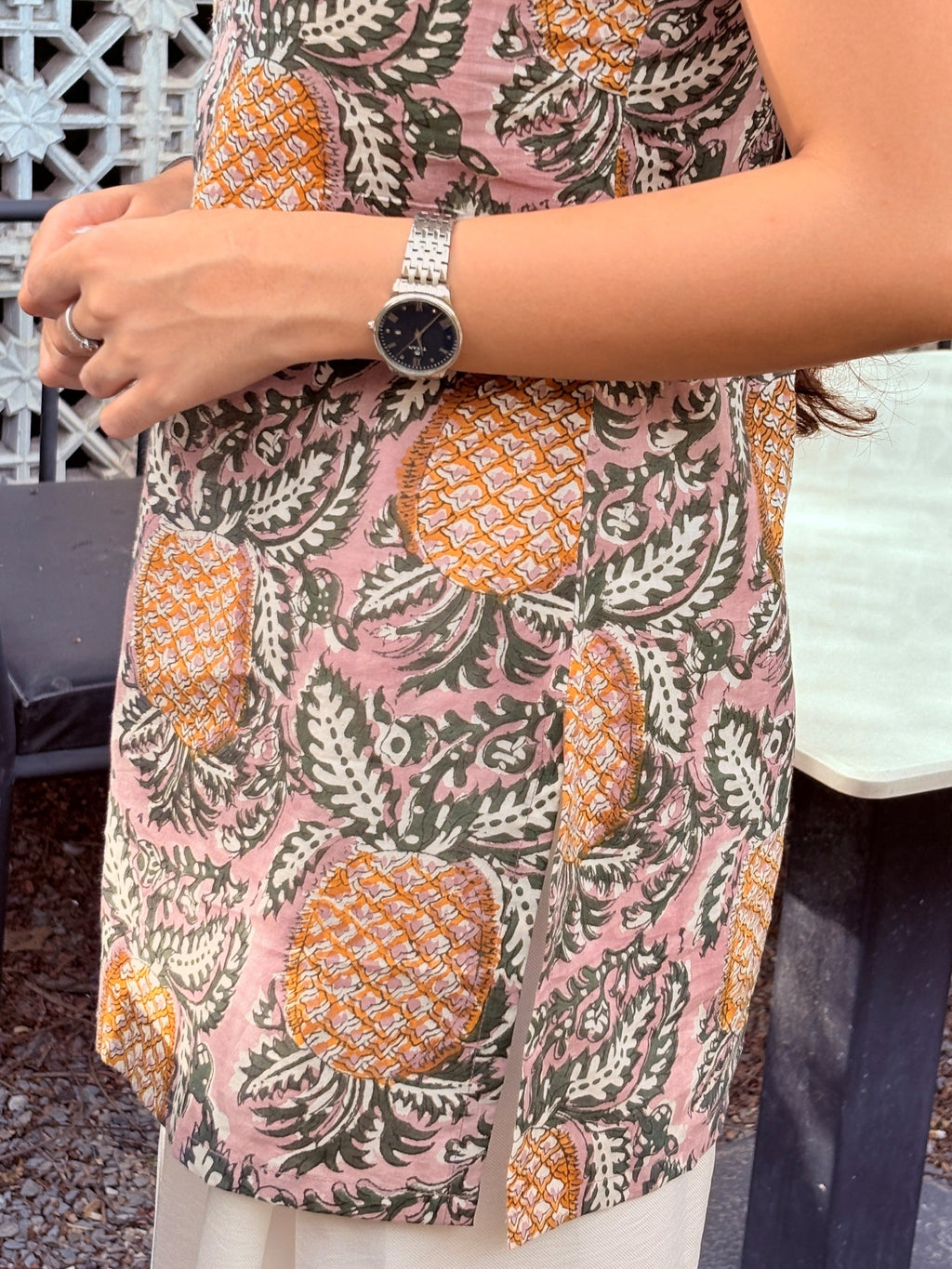 Pineapple Print Short Kurti – product photograph 5 | SORSHA™